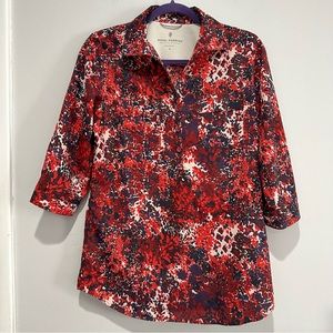 Royal Robbins Relaxed Fit Expedition Top Tab Sleeve Shirt Size Small